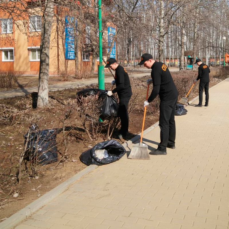 Уборка листьев в Домодедово
